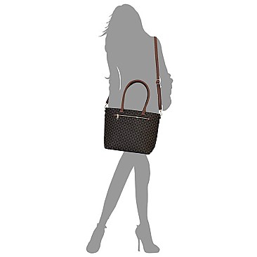 2-in-1 Monogram Shopper Wallet Set
