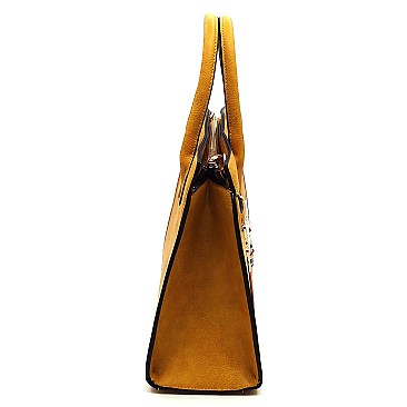 Fashion Queen Bee Stripe 2-in-1 Satchel