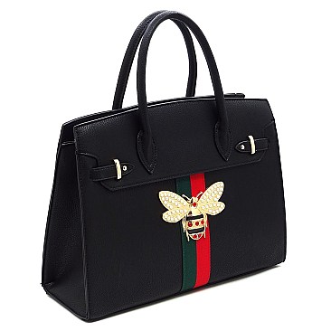 Fashion Queen Bee Stripe 2-in-1 Satchel