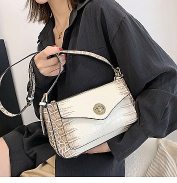 TRENDY ANIMAL PRINT SLING CROSS BODY BAG