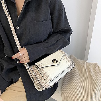 TRENDY ANIMAL PRINT SLING CROSS BODY BAG