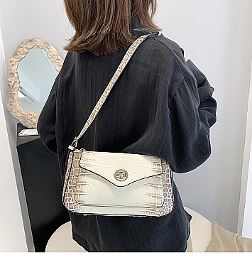 TRENDY ANIMAL PRINT SLING CROSS BODY BAG