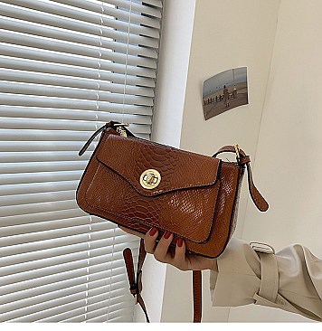 TRENDY ANIMAL PRINT SLING CROSS BODY BAG