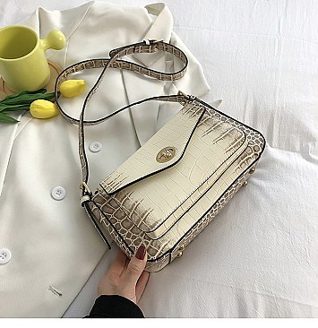 TRENDY ANIMAL PRINT SLING CROSS BODY BAG