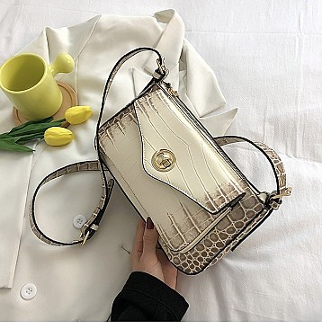 TRENDY ANIMAL PRINT SLING CROSS BODY BAG