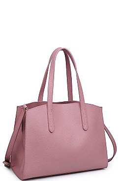 LUXURY CALYX PEBBLED VEGAN SATCHEL BAG WITH LONG STRAP JY-20241