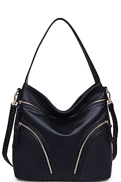 STYLISH MULTI ZIP LUXURY PAIGE HOBO BAG JY-20391