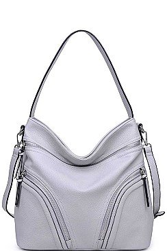 STYLISH MULTI ZIP LUXURY PAIGE HOBO BAG JY-20391