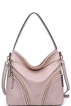STYLISH MULTI ZIP LUXURY PAIGE HOBO BAG JY-20391