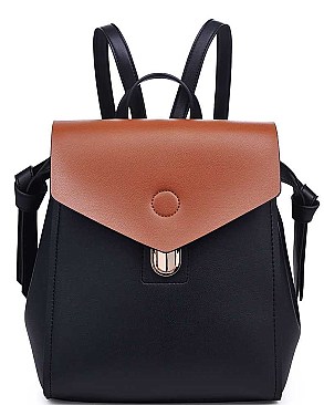 STYLISH LUXURY REMY TWO TONE BACKPACK