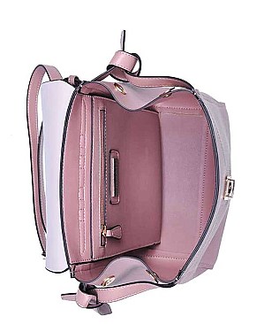 STYLISH LUXURY REMY TWO TONE BACKPACK