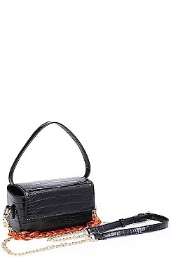 TEXTURED CROSSBODY BAG