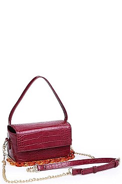 TEXTURED CROSSBODY BAG