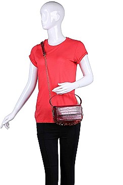 TEXTURED CROSSBODY BAG