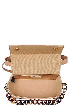 TEXTURED CROSSBODY BAG