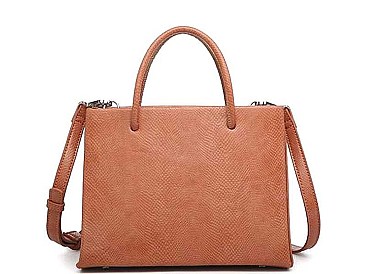 MODERN PORTER CROC AND REPTILIAN DESIGN TOTE BAG