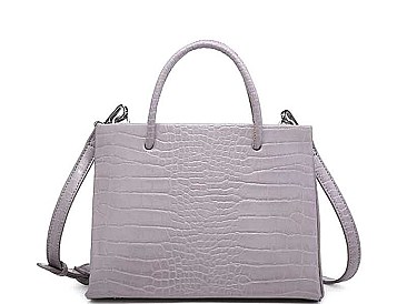 MODERN PORTER CROC AND REPTILIAN DESIGN TOTE BAG