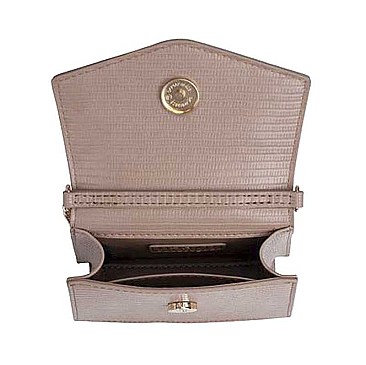 FASHION NELL REPTILE SKIN LIKE DESIGN MINI CROSSBODY BAG