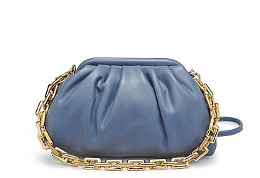 SHOULDER STRAP SMOOTH VEGAN LEATHER CLUTCH