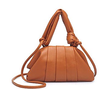 MONA SMOOTH LEATHER SILK LIKE DESIGN CROSSBODY