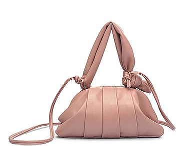 MONA SMOOTH LEATHER SILK LIKE DESIGN CROSSBODY