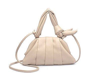 MONA SMOOTH LEATHER SILK LIKE DESIGN CROSSBODY