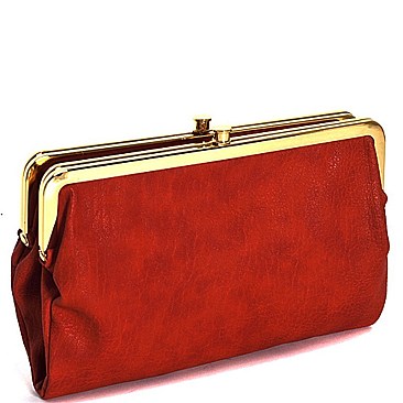 Urban Expressions Faux Leather Wallet Sandra Metal Hardware Complements Classic Style JP7287a