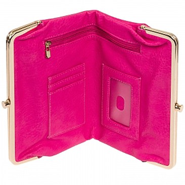 Urban Expressions Faux Leather Wallet Sandra Metal Hardware Complements Classic Style JP24931