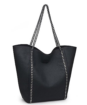 Urban Expression Fashionable Pebbled Vegan Leather JP25504