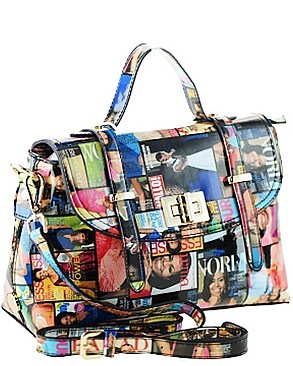 Michelle Obama Magazine Print Handbag JP28MP3620