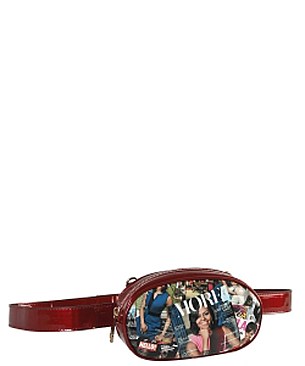 Obama Magazine Print - Fashion Faux Leather Magazine Fanny Pack JPOB7004