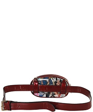 Obama Magazine Print - Fashion Faux Leather Magazine Fanny Pack JPOB7004