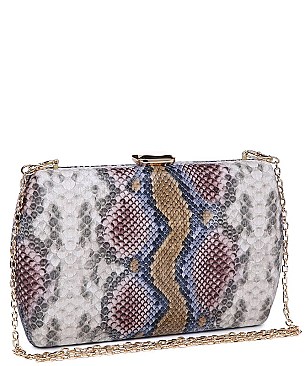 Fashionable Urban Expression Snake Skin Clutch JP26456