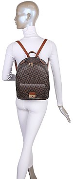3 in 1 Monogram Dual Back Packs & Messenger Set