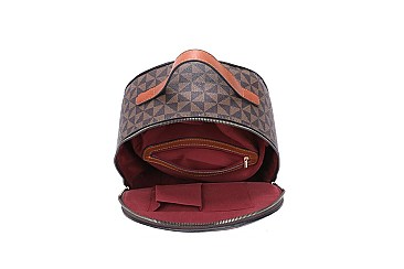 3 in 1 Monogram Dual Back Packs & Messenger Set