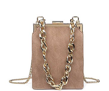YVETTE FASHION FAUX LEATHER CROSSBODY BAG