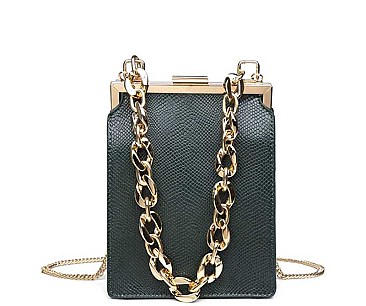 YVETTE FASHION FAUX LEATHER CROSSBODY BAG