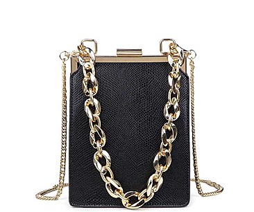 YVETTE FASHION FAUX LEATHER CROSSBODY BAG
