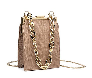 YVETTE FASHION FAUX LEATHER CROSSBODY BAG