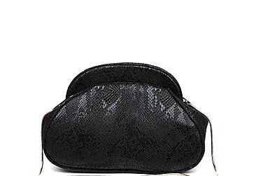 LOLITA SNAKESKIN LEATHER DESIGN CLUTCH