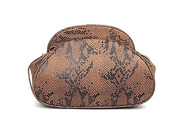LOLITA SNAKESKIN LEATHER DESIGN CLUTCH