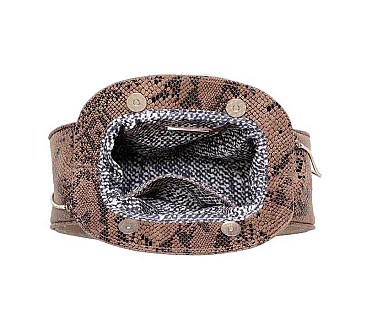 LOLITA SNAKESKIN LEATHER DESIGN CLUTCH