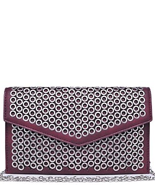 Fashionable Ozzy Embellished Vegan Leather Clutch JP41061