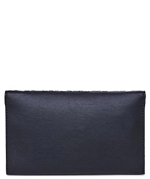 Fashionable Ozzy Embellished Vegan Leather Clutch JP41061
