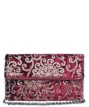 Urban Expression Rhapsody Clutch Embroidered Velvet JP41075
