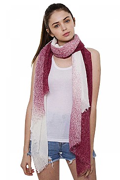 Two-Tone Long Scarf