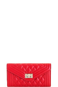 Chic Stitch Clutch with Chain