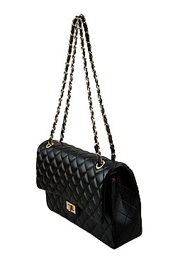 Quilted Large Size Shoulder Bag