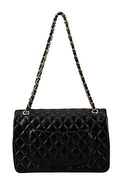 Quilted Large Size Shoulder Bag