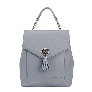 David Jones Chic Backpack With Tassel